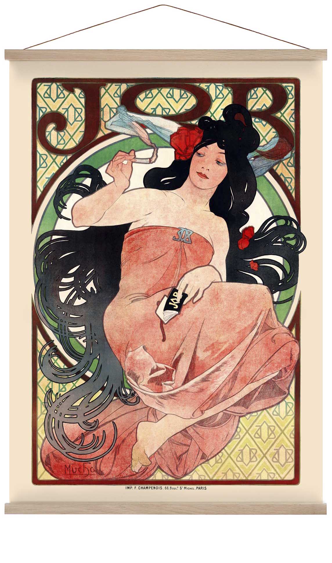 JOB Zigarettenwerbung von Alphonse Mucha