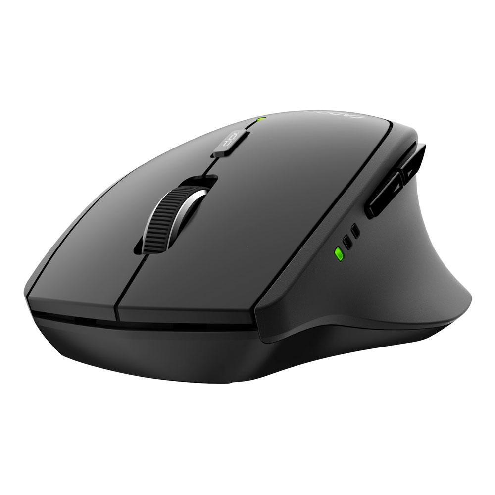 9500M Bluetooth Tastatur Deskset Combo Multi-Mode Wireless Keyboard Schweizer Layout   Maus (18897) - Schwarz / Grau
