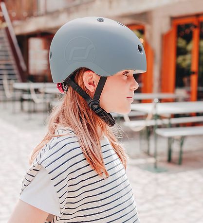 Scoot and Ride Fahrradhelm - Steel
