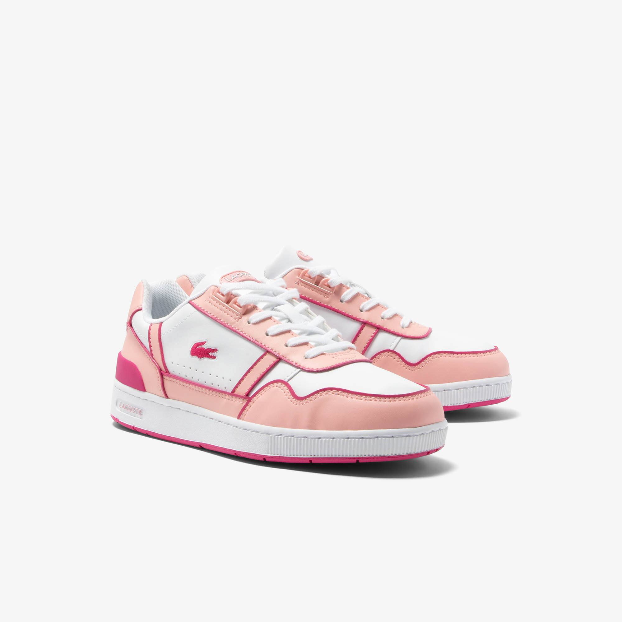 Sneakers T-Clip junior détail coloré Sneakers - Blanc - Lacoste - Enfant