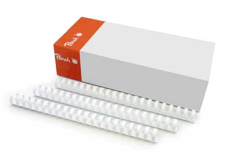 Peach Combs White 8 mm Pakke med 100 stk