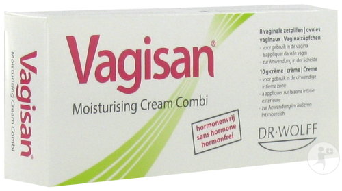 Vagisan Moisturising Cream Combi Sécheresse Vaginale Tube 10g + 8 Ovules
