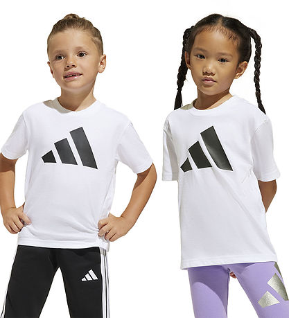 adidas Performance T-Shirt - LK BL - White/Black