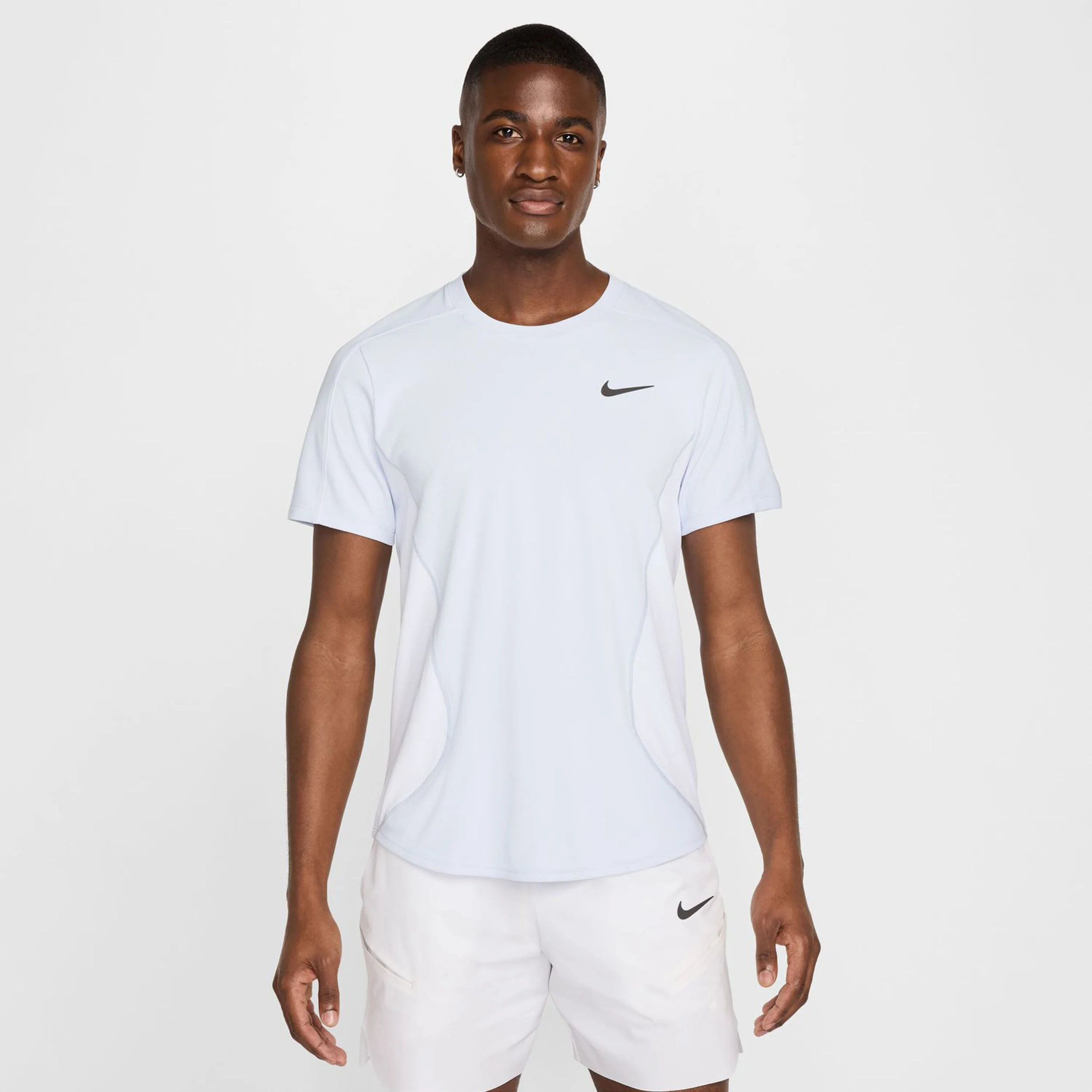 Nike Court Dri-Fit Advantage Slam T-shirt Hommes - Gris Clair , Blanc
