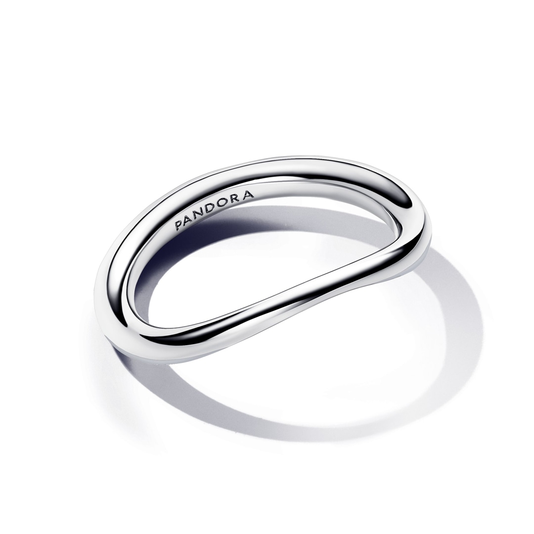 Pandora Essence Organisch Geformter Bandring 925 Silber