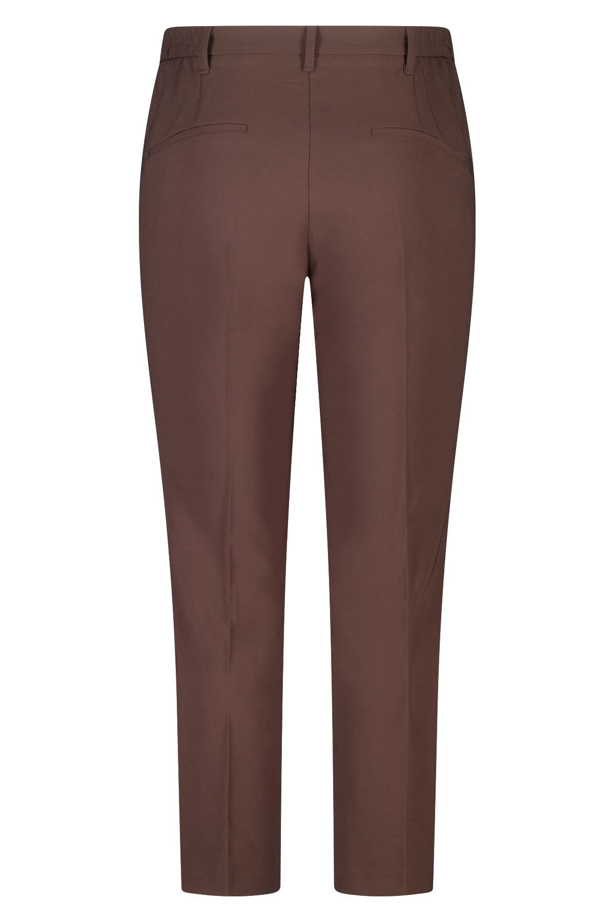 Straight leg pantalon Donker bruin
