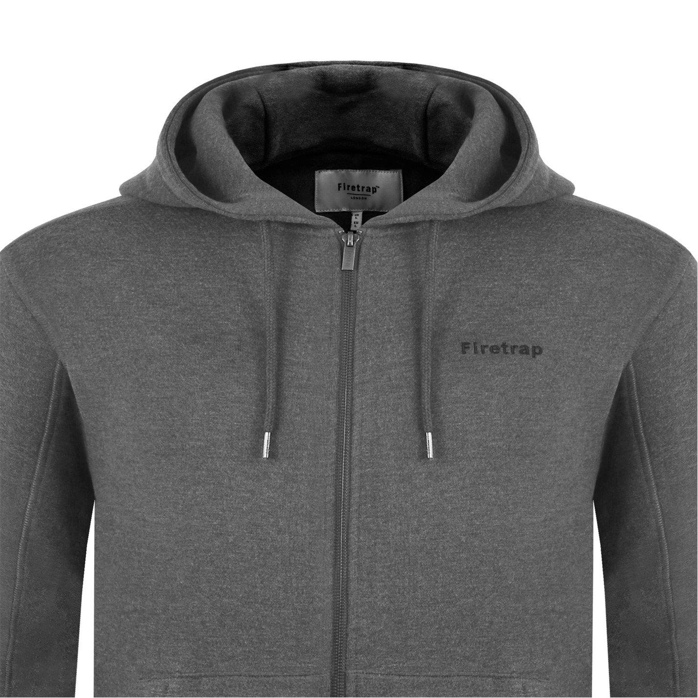Firetrap Mens Brunel Full Zip Fleece Hoodie
