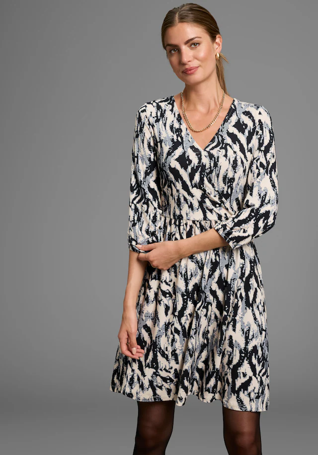 Laura Scott Jerseykleid Ohne Taschen mit modischem Muster - NEUE KOLLEKTION
