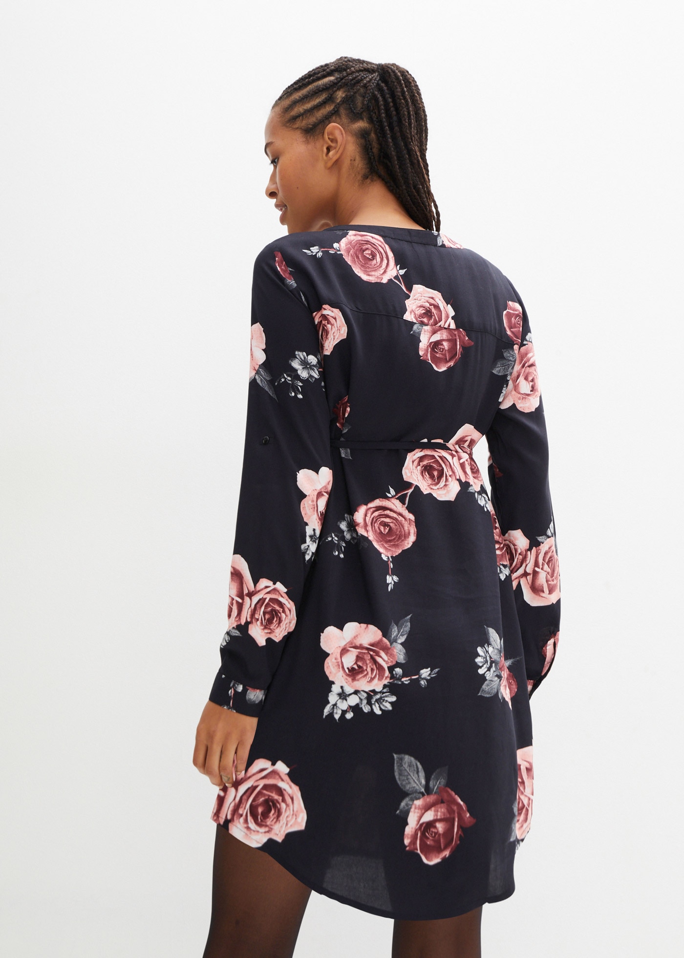 bonprix Umstandskleid »Umstands- und Stillblusenkleid aus fliessender Viskose« für Schwangerschaft und Stillzeit, aus Viskose, lockere Passform
