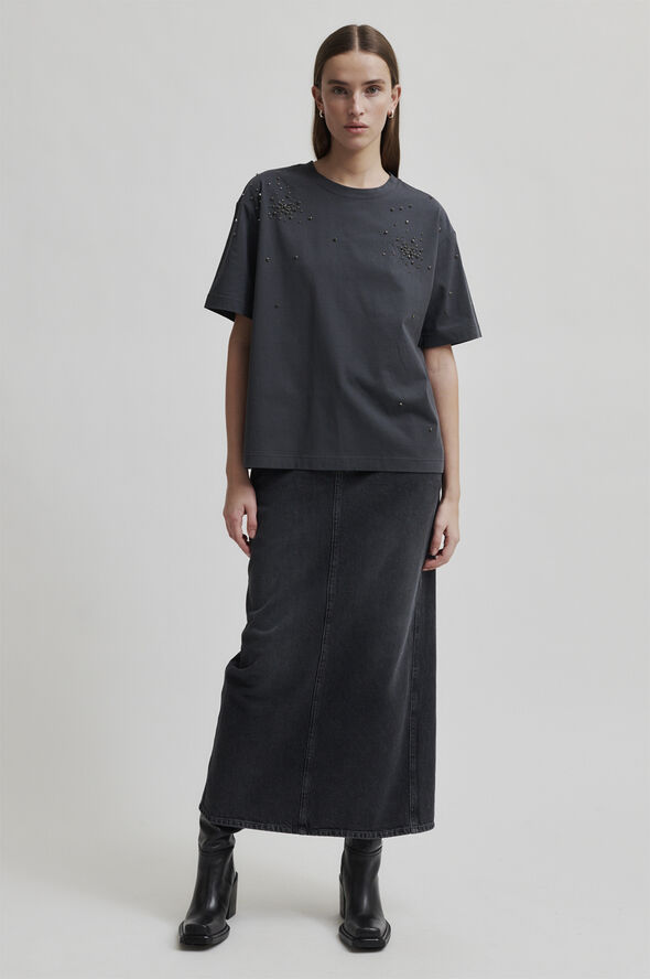 Second Female Glitta Sparkling Tee Volcanic ash