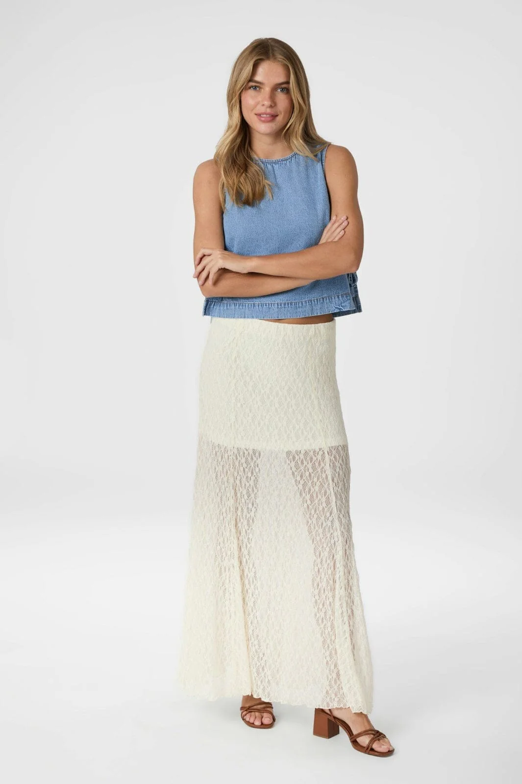 Neo Noir Mariya Lace Skirt 165926