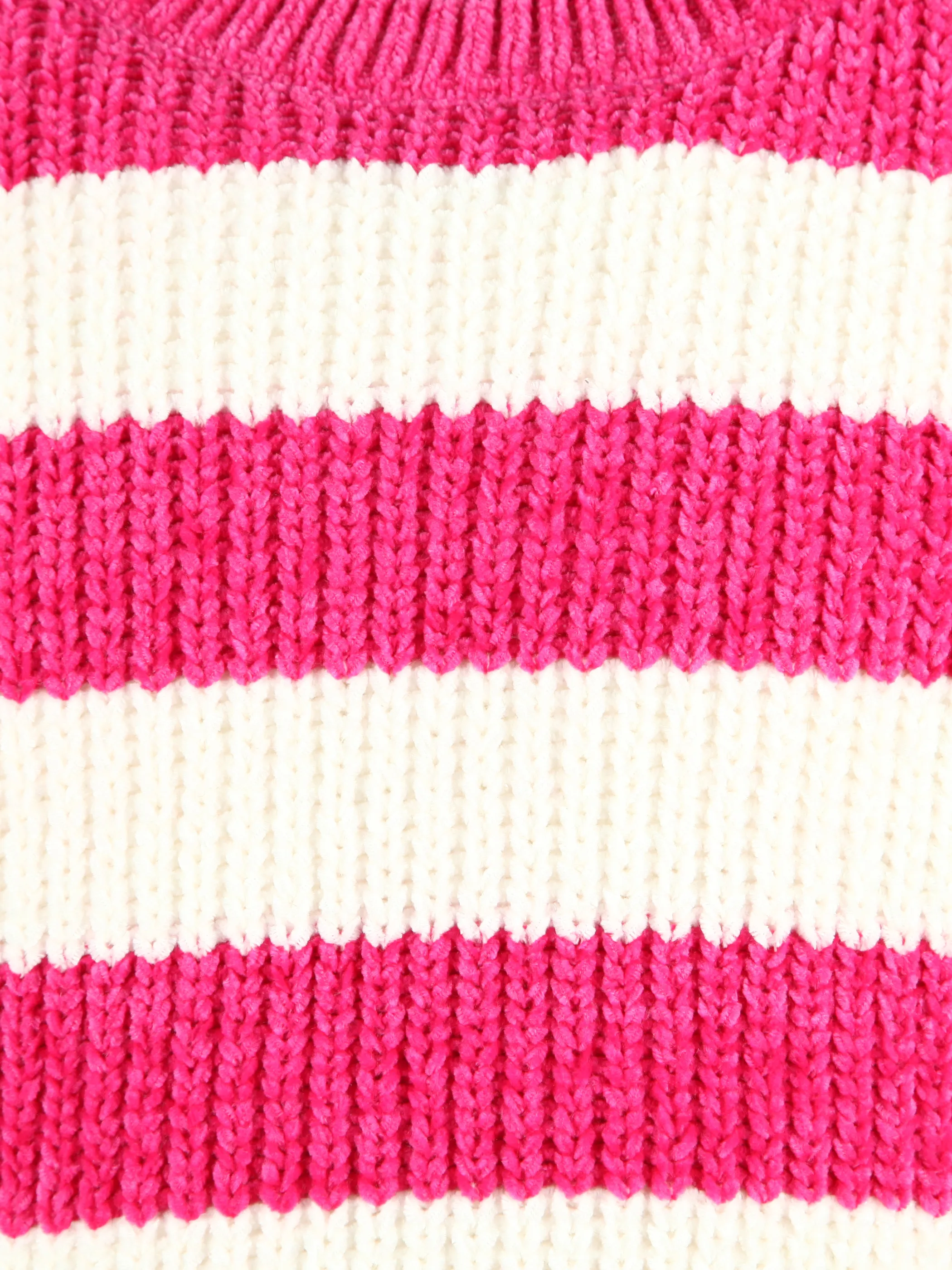 Mädchen Chenille Pullover mit Streifen