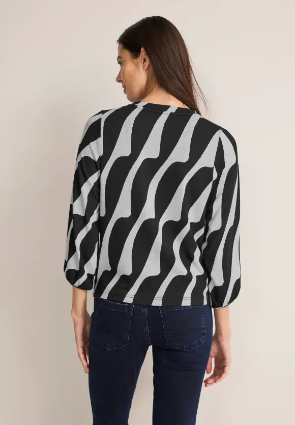 Shirt mit Print - Black