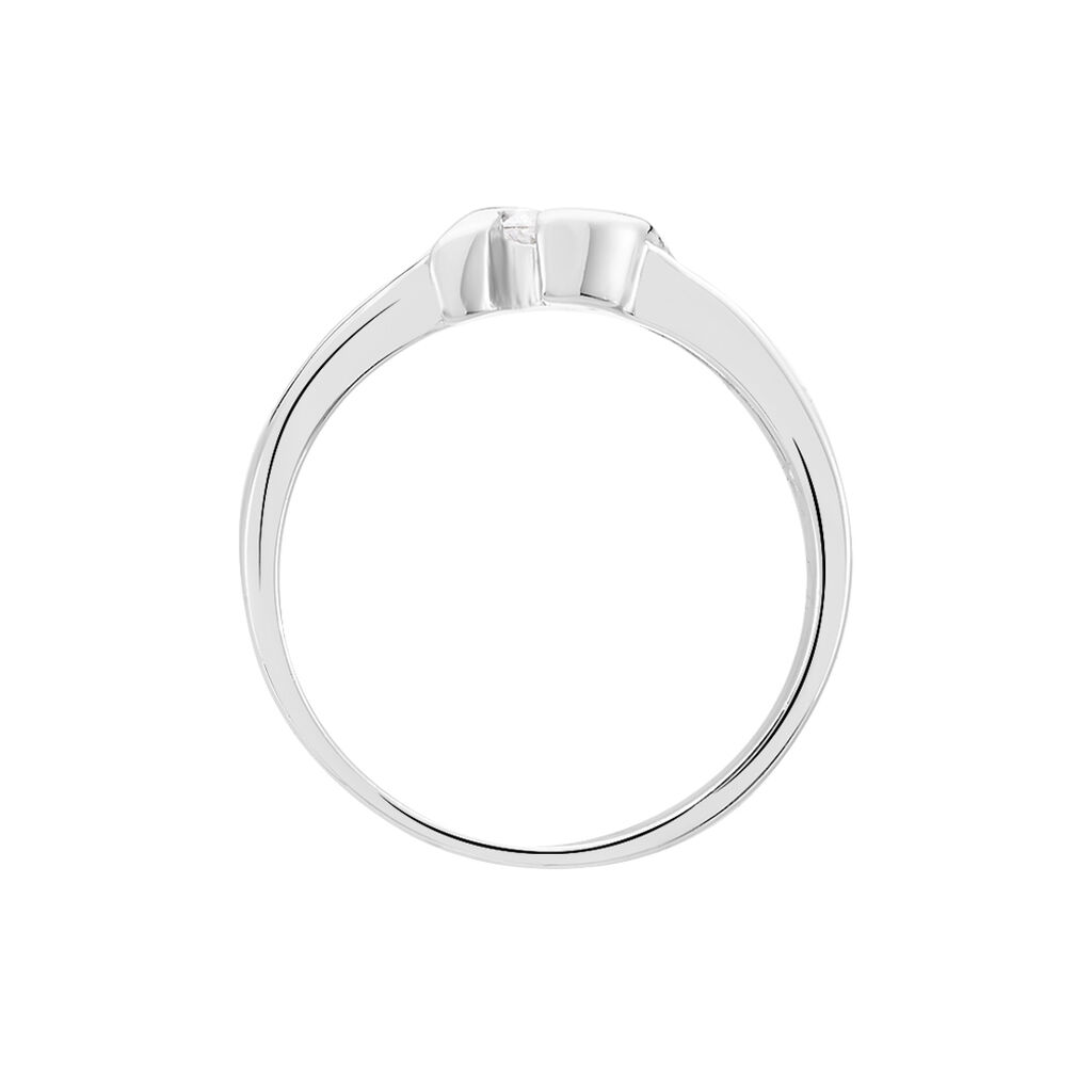 Bague Lyse Argent Blanc Oxyde De Zirconium