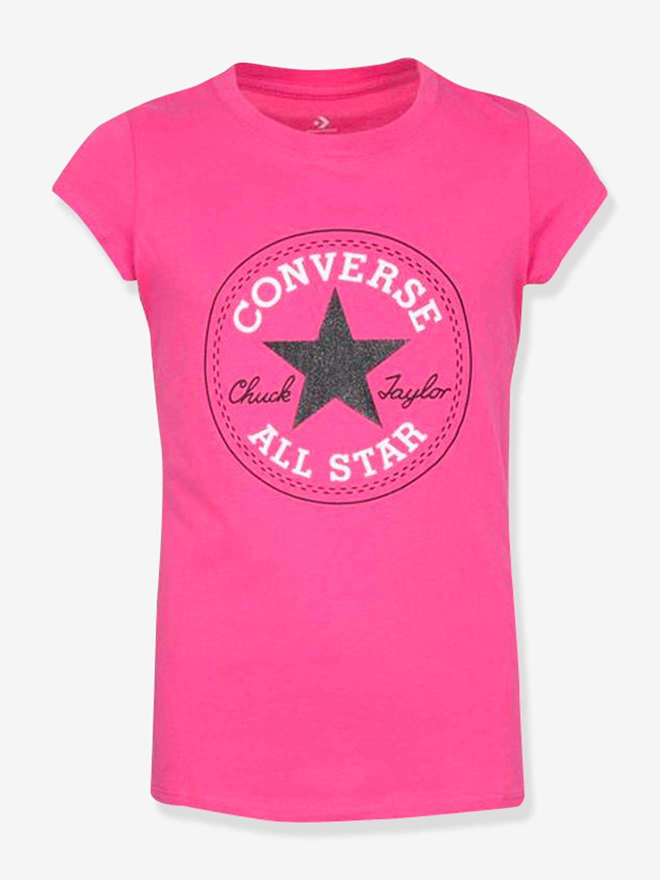 Camiseta infantil Converse Chuck Patch, branca