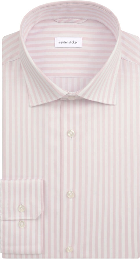 Seidensticker Business Shirt Regular Long sleeve Kent-Collar Stripes Pink