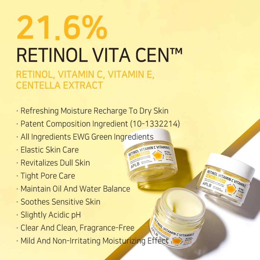 APLB - Retinol Vitamine C Vitamine E Gezichtscrème