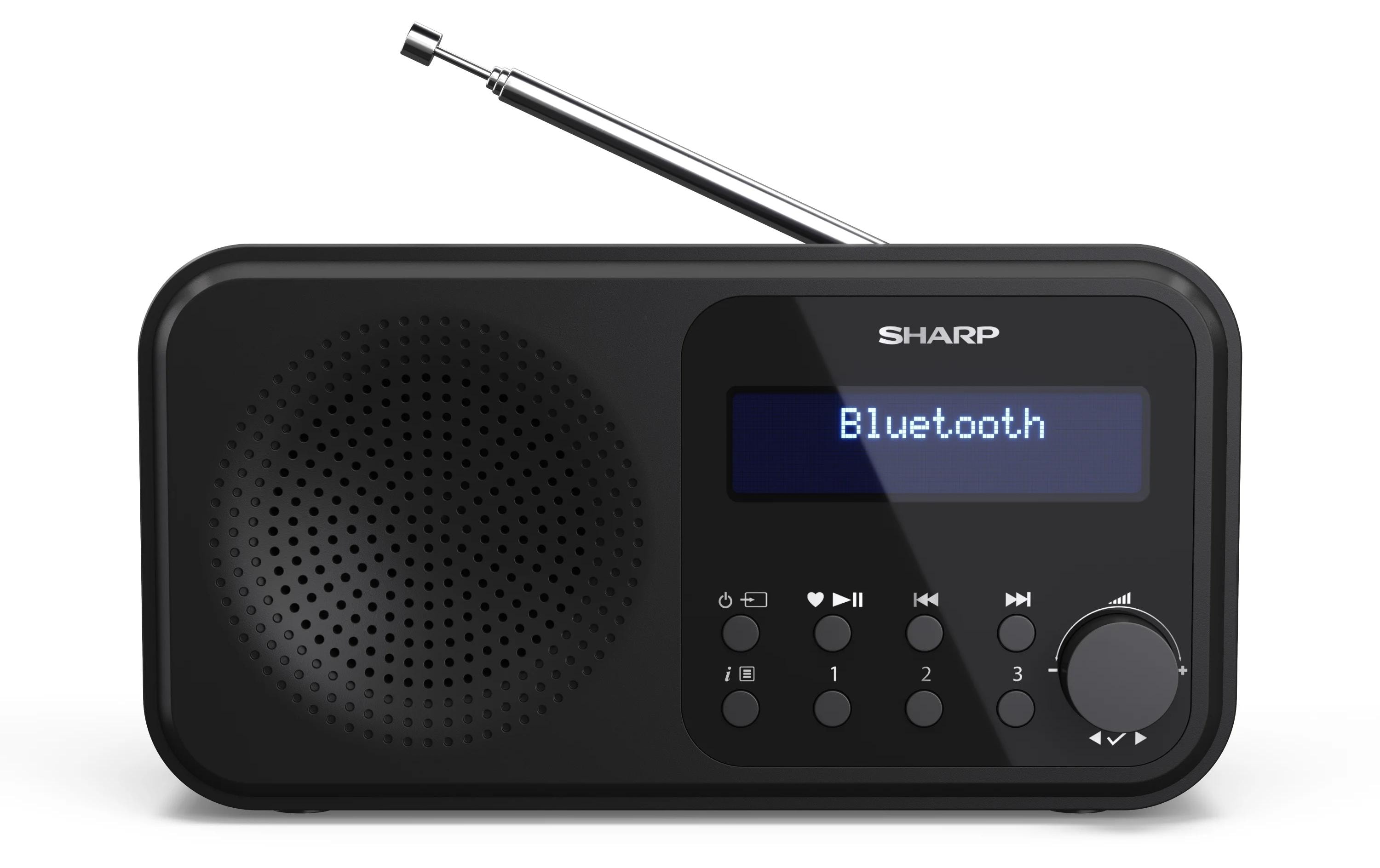 DAB+ Radio DR-P420 – SchwarzTragbares Digitalradio mit Bluetooth