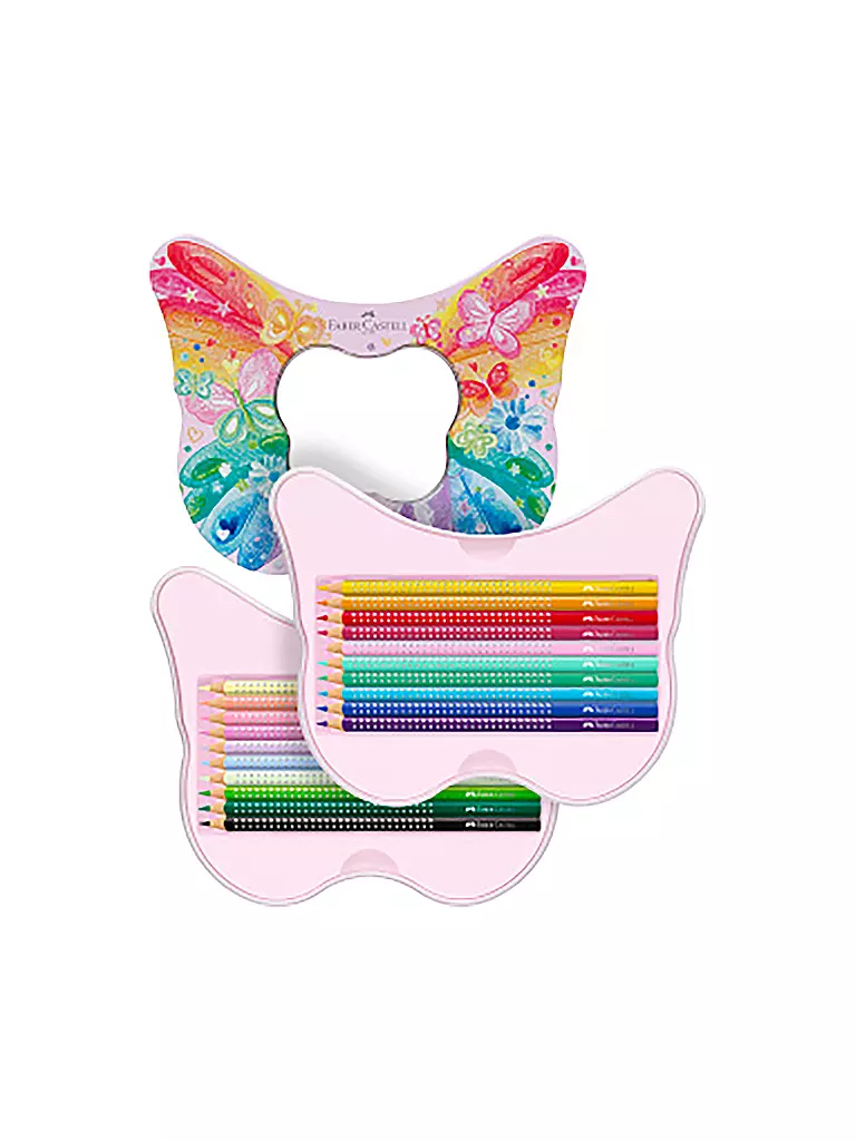 FABER-CASTELL Geschenkset Sparkle Buntstift Schmetterling keine Farbe