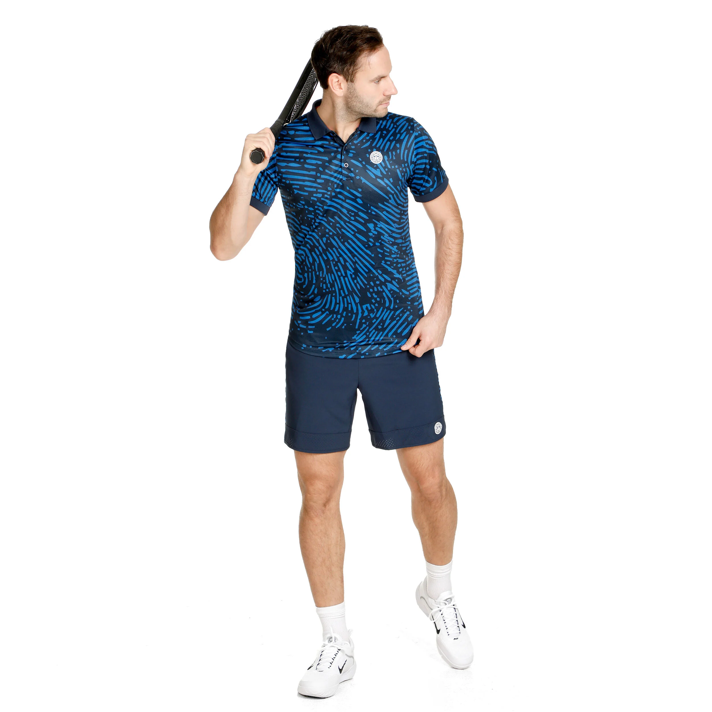 BIDI BADU Fingerprint 7in Shorts Hommes - Bleu Foncé