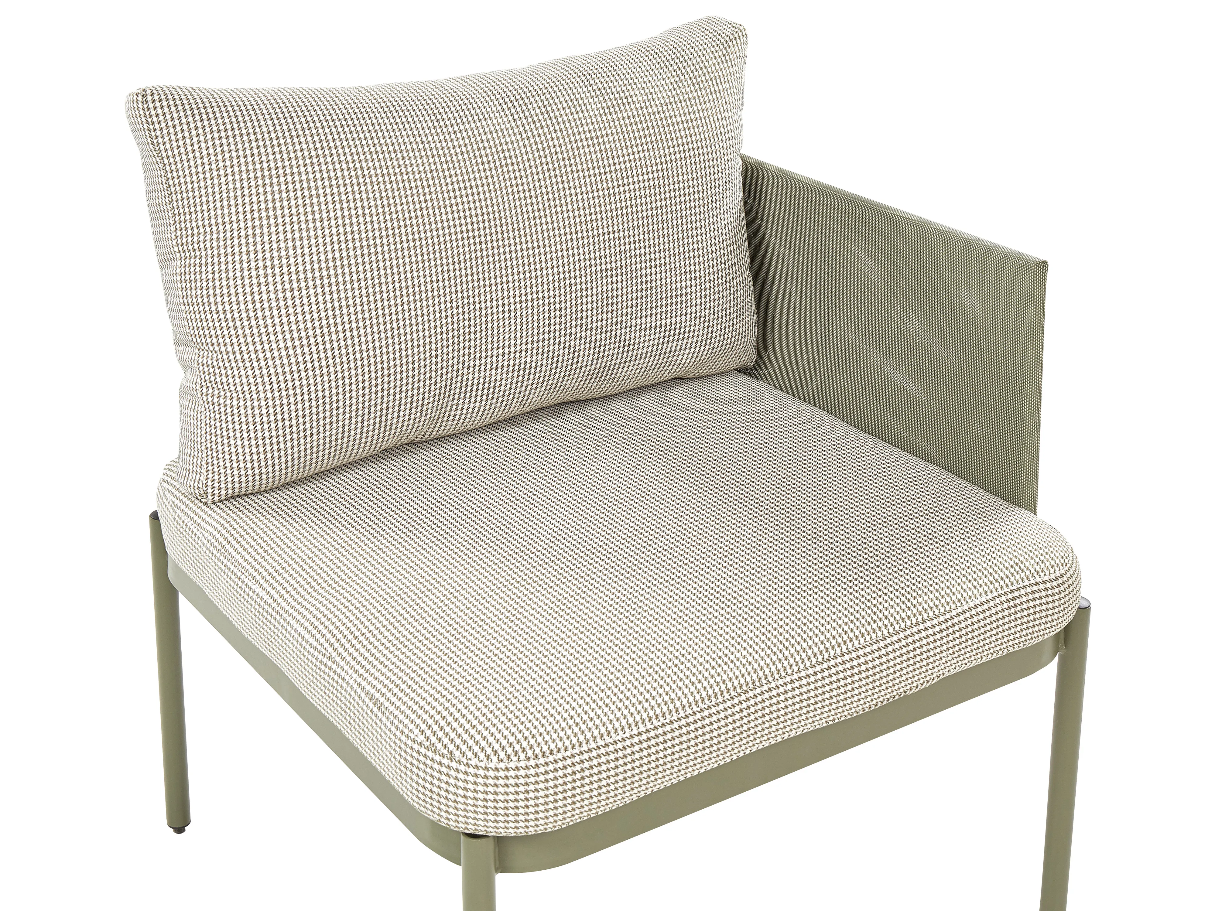 Loungeset met tafel 2-zits TERRACINA Metaal Olijfgroen