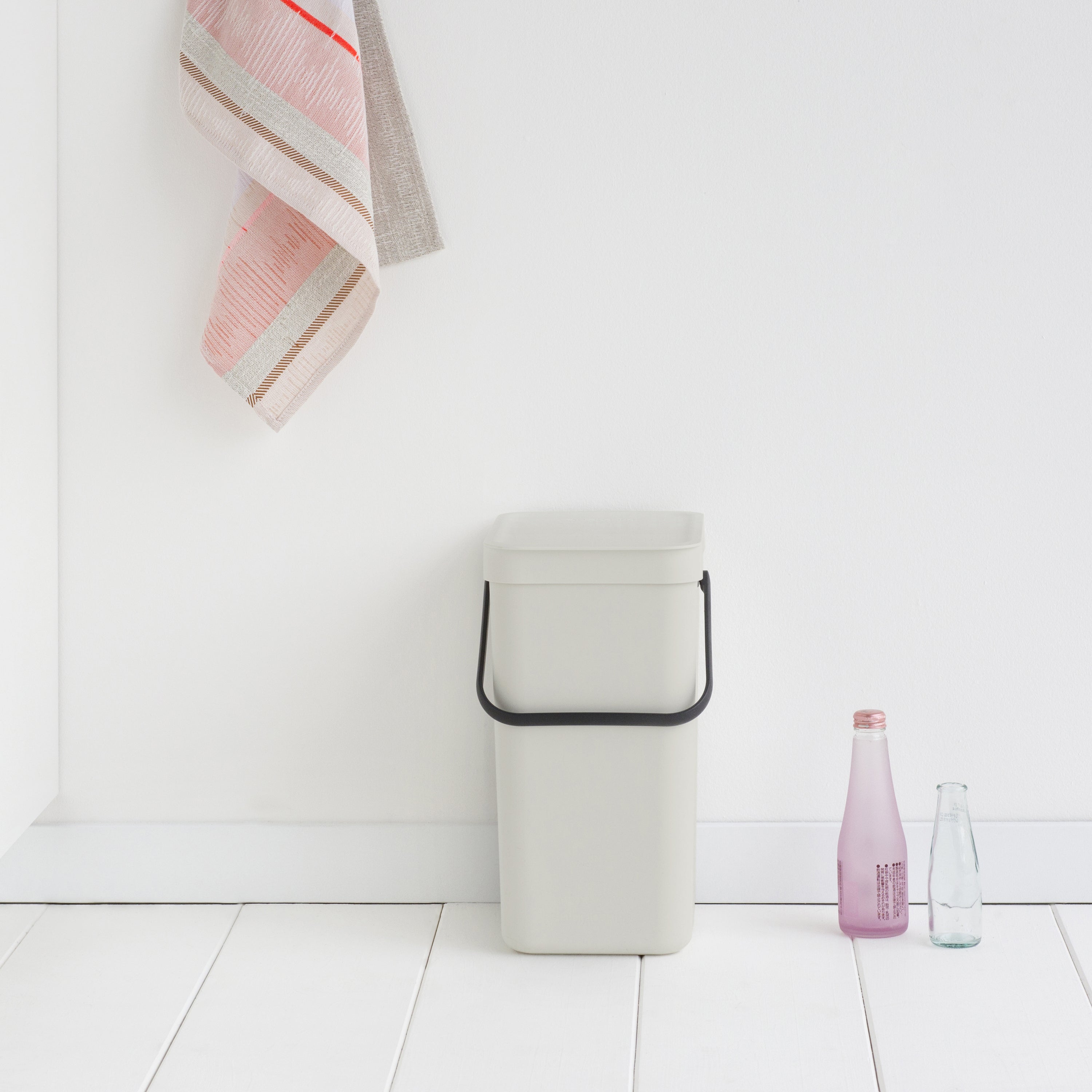 Brabantia Sort & Go Afvalemmer / Opberger 12 L - Grijs