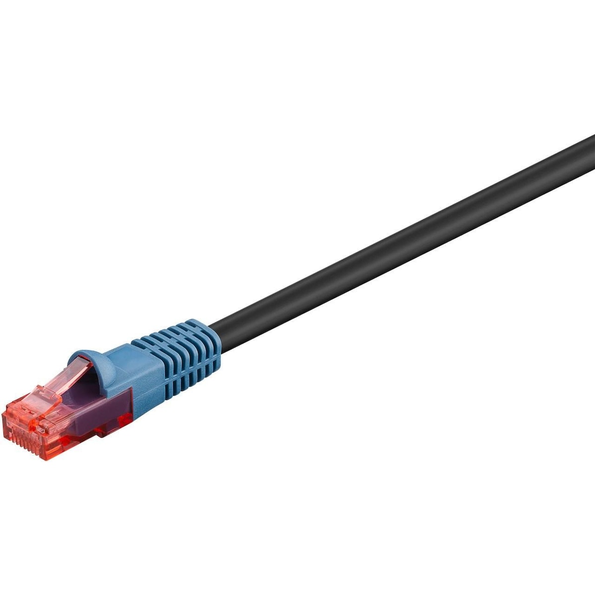 Goobay CAT 6 patchkabel for utendørs ruting, U/UTP, svart