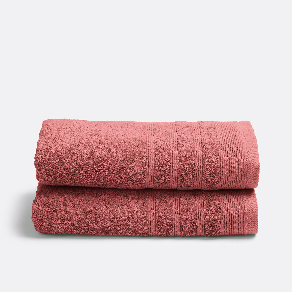 LA REDOUTE INTERIEURS<br>Conjunto de 2 toalhas felpudas 600 g/m², Zavara