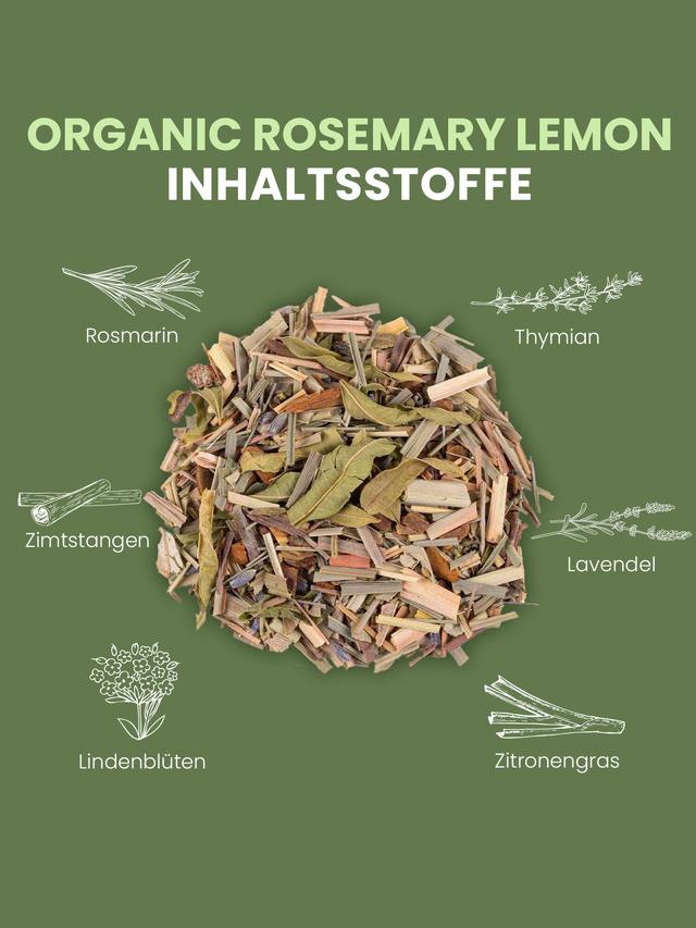 Kräutertee BIO Rosmarin-Thymian-Zitrone, lose, 3er-Set