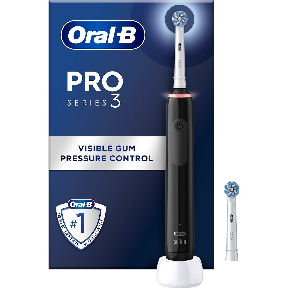 Oral-B Pro 3 elektrisk tannbørste (sort)
