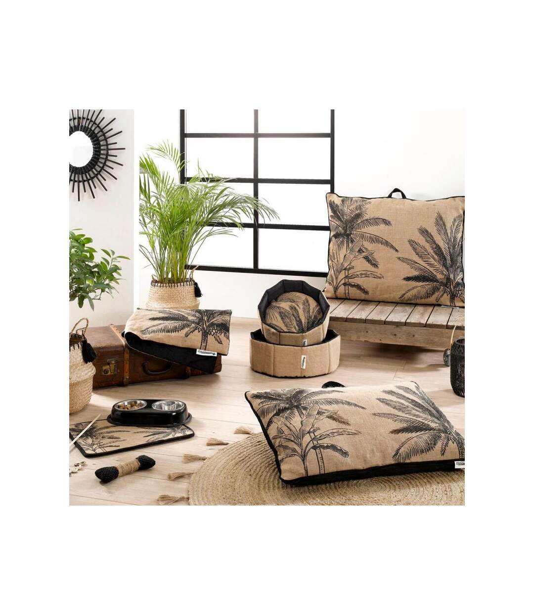 Paris Prix - Tapis De Repas Pour Animaux bahia 45cm Beige