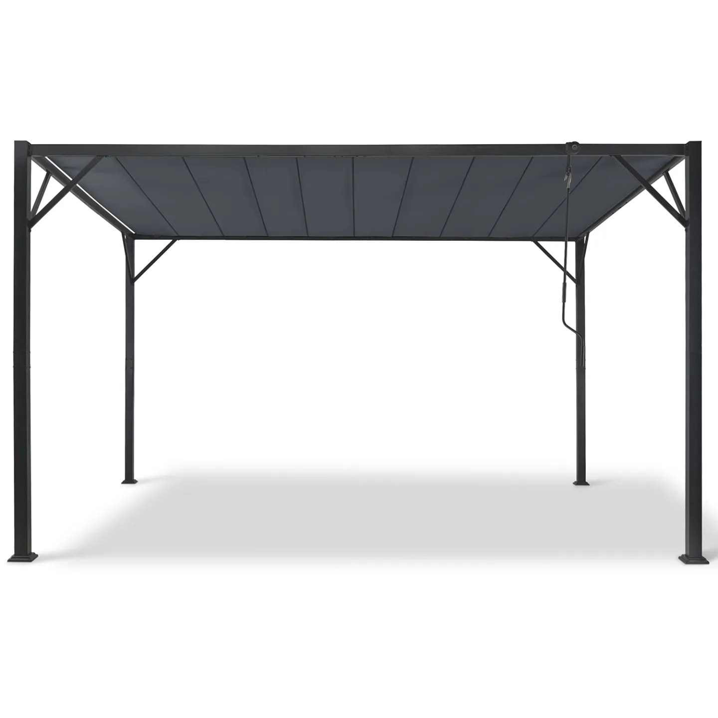 Pergola lames orientables 3x4 M gris anthracite