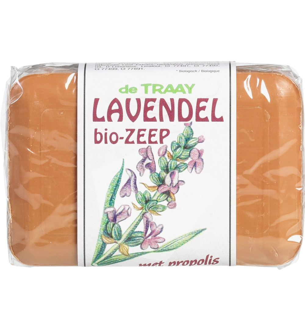 De Traay Zeep lavendel/propolis bio (250 gr)