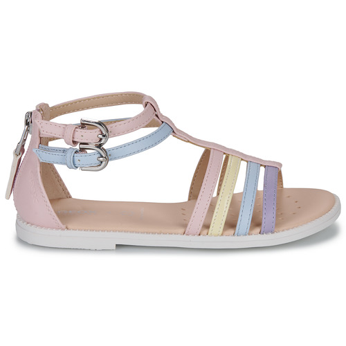 Geox - J SANDAL KARLY GIRL - Rose / Bleu / Mauve
