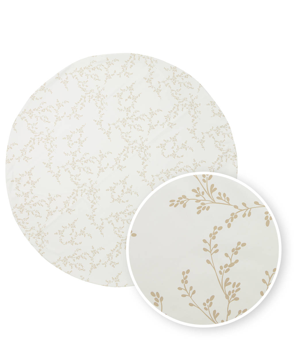 knoeimat Branches 110 cm beige/wit