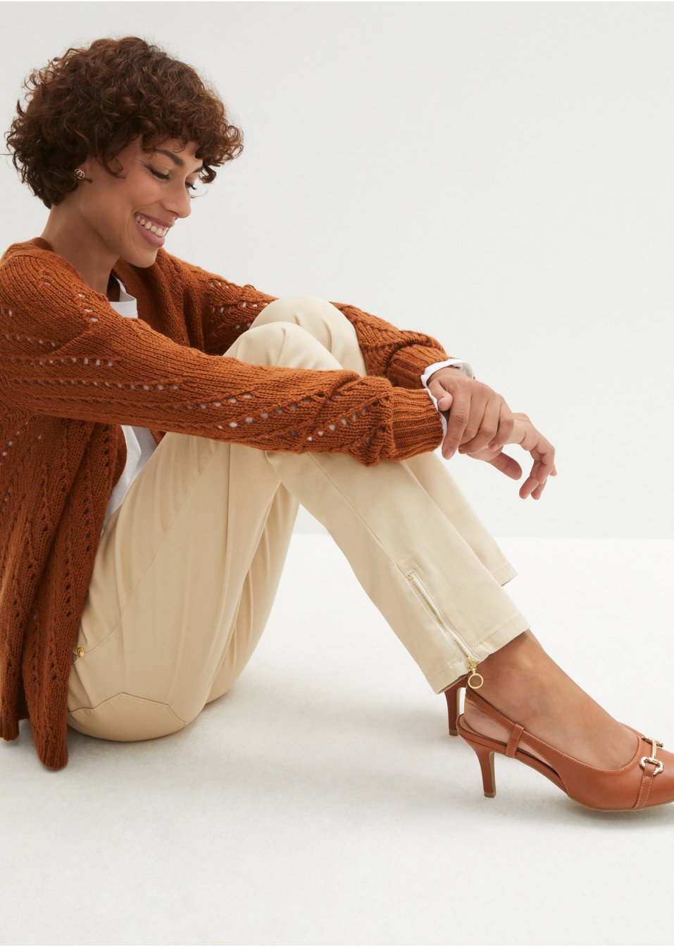 Pantalon extensible avec zips