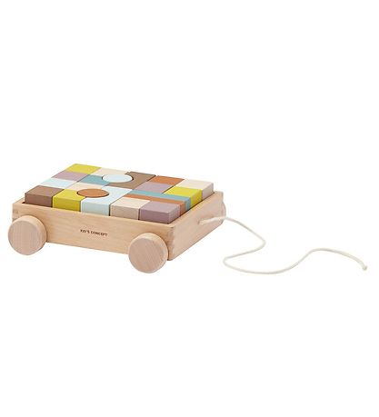 Kids Concept Tr?kvogn m. Stableklodser - Neo - Multi