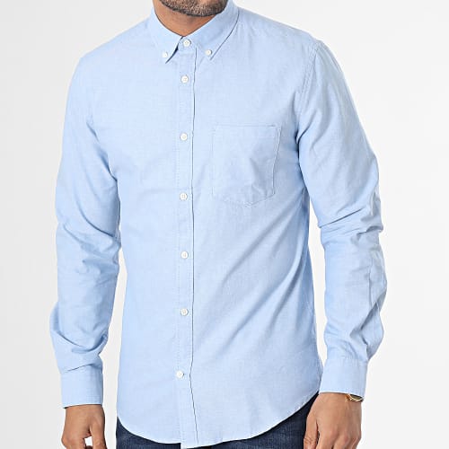 Chemise Manches Longues Neil Oxford Bleu Clair