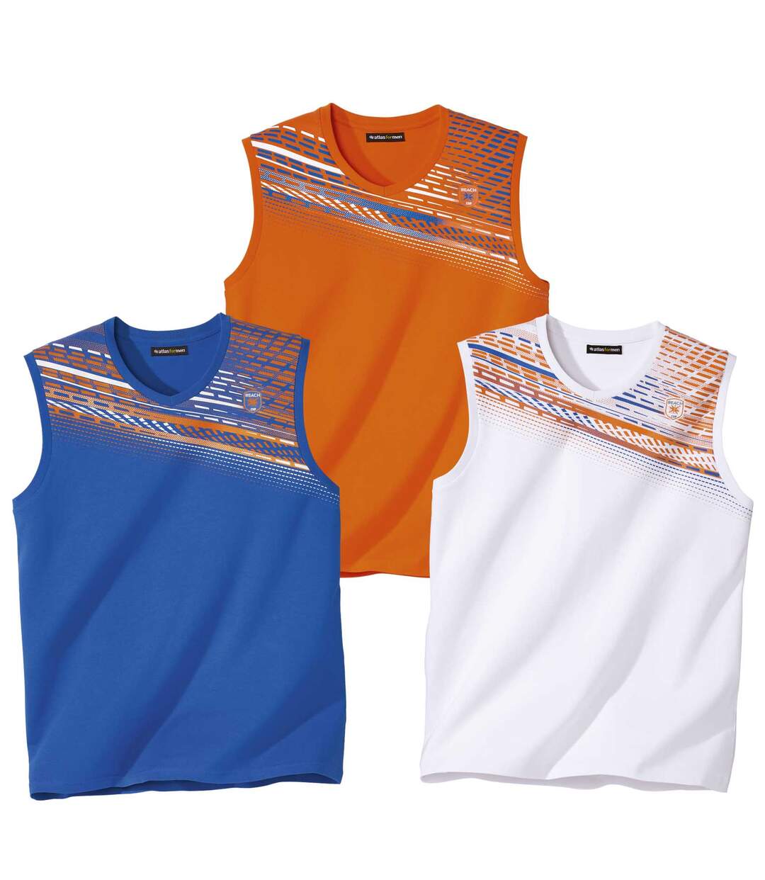Lot de 3 Tee-Shirts Sans Manches Sport