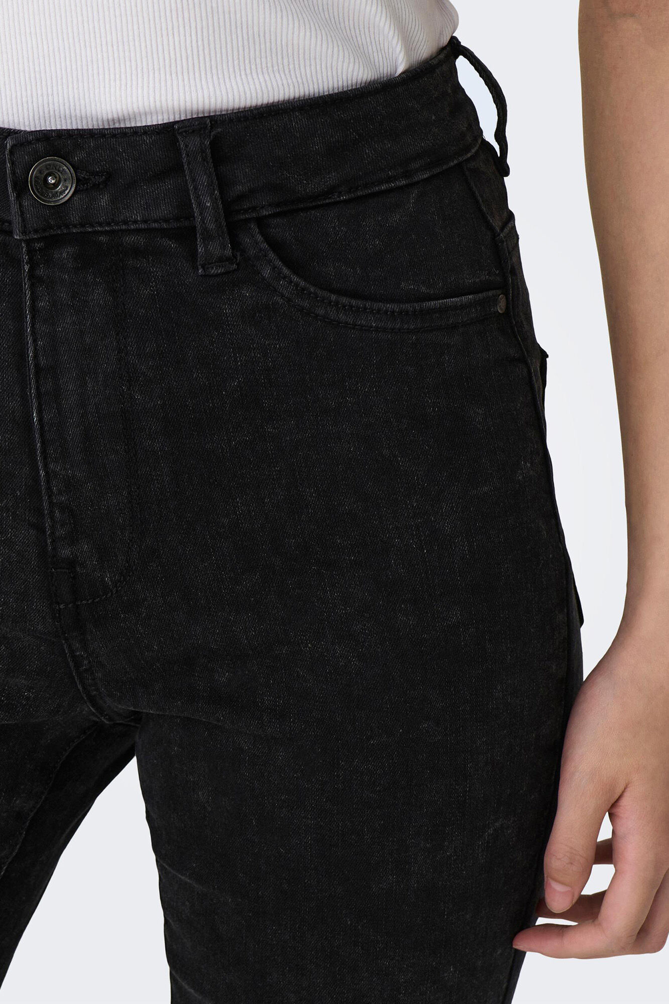Calça jeans skinny de cintura alta