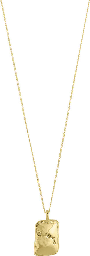 Pilgrim ARIES recycled Zodiac Sign necklace, gold-plated Guld