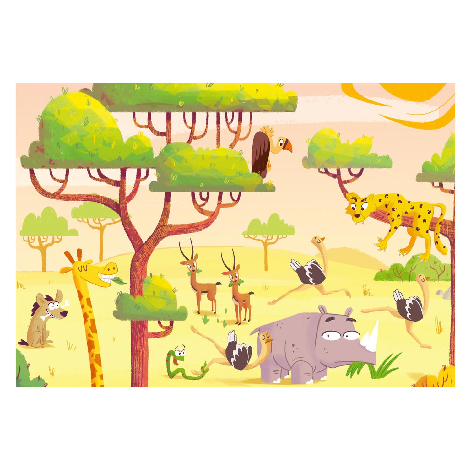 Ravensburger Puzzle & Play - Safari Tijd, 2x24st.