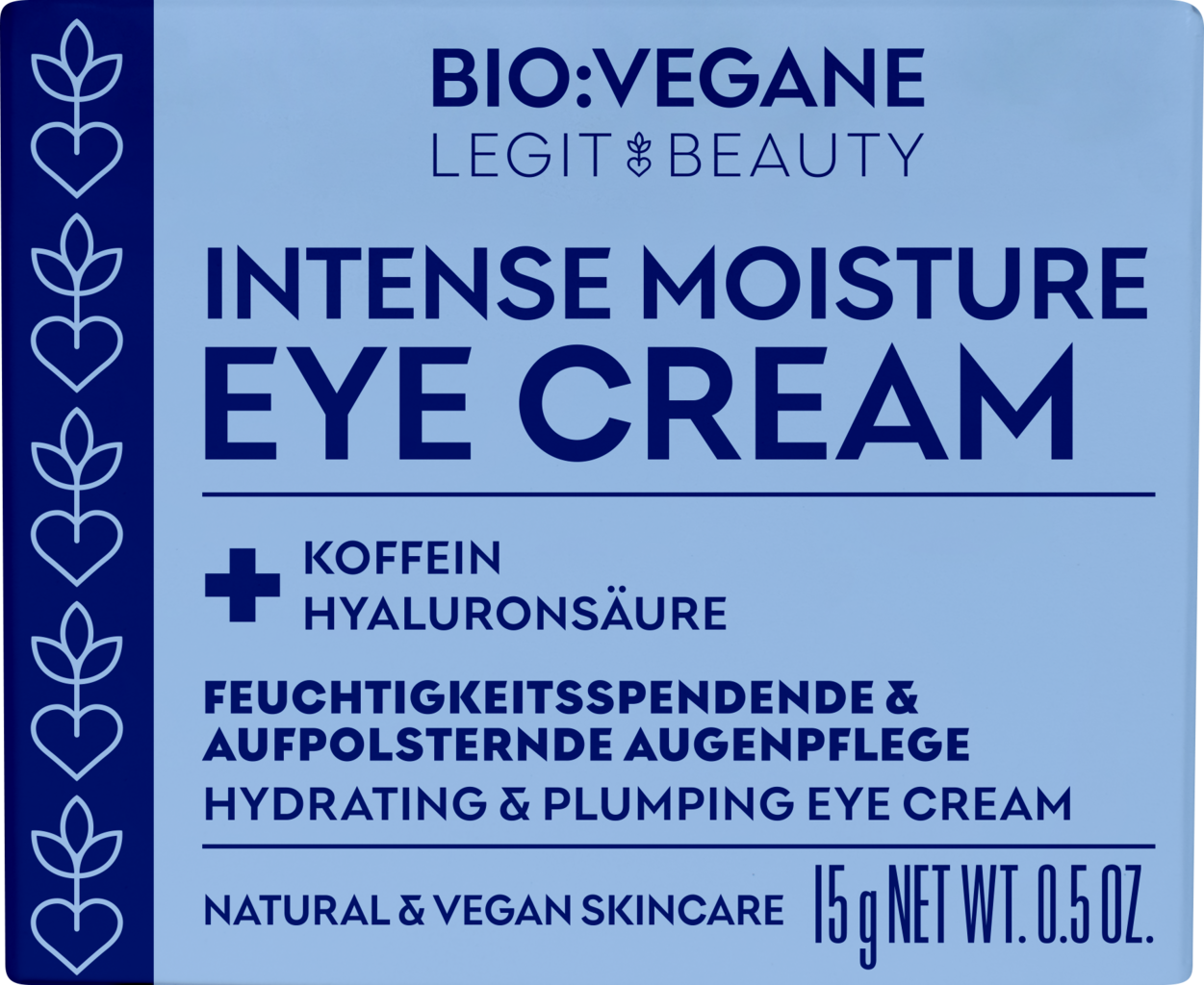 BIO:VÉGANE Legit Beauty  Intense Moisture Eye Cream, 15 g