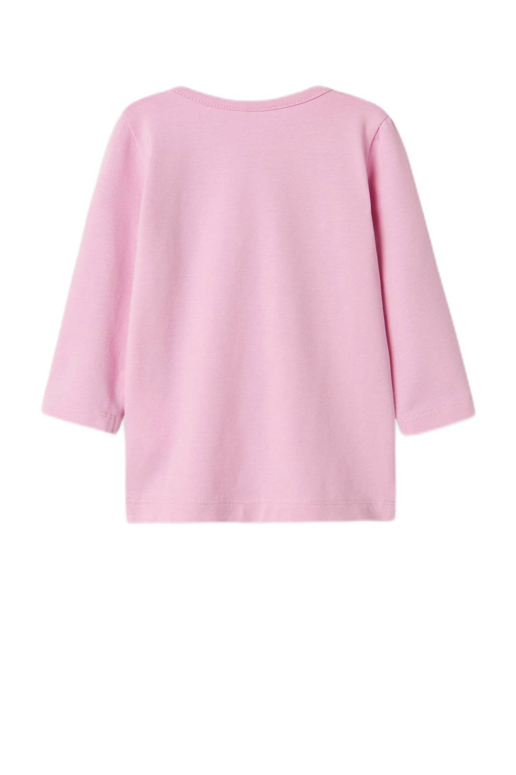 NAME IT baby longsleeve NBFNABIA met printopdruk en patches roze