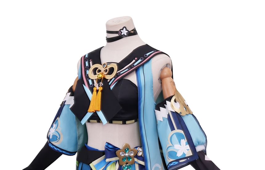 Bloomsoon - Genshin Impact Kirara Cosplaykostuum / Pruik / Set