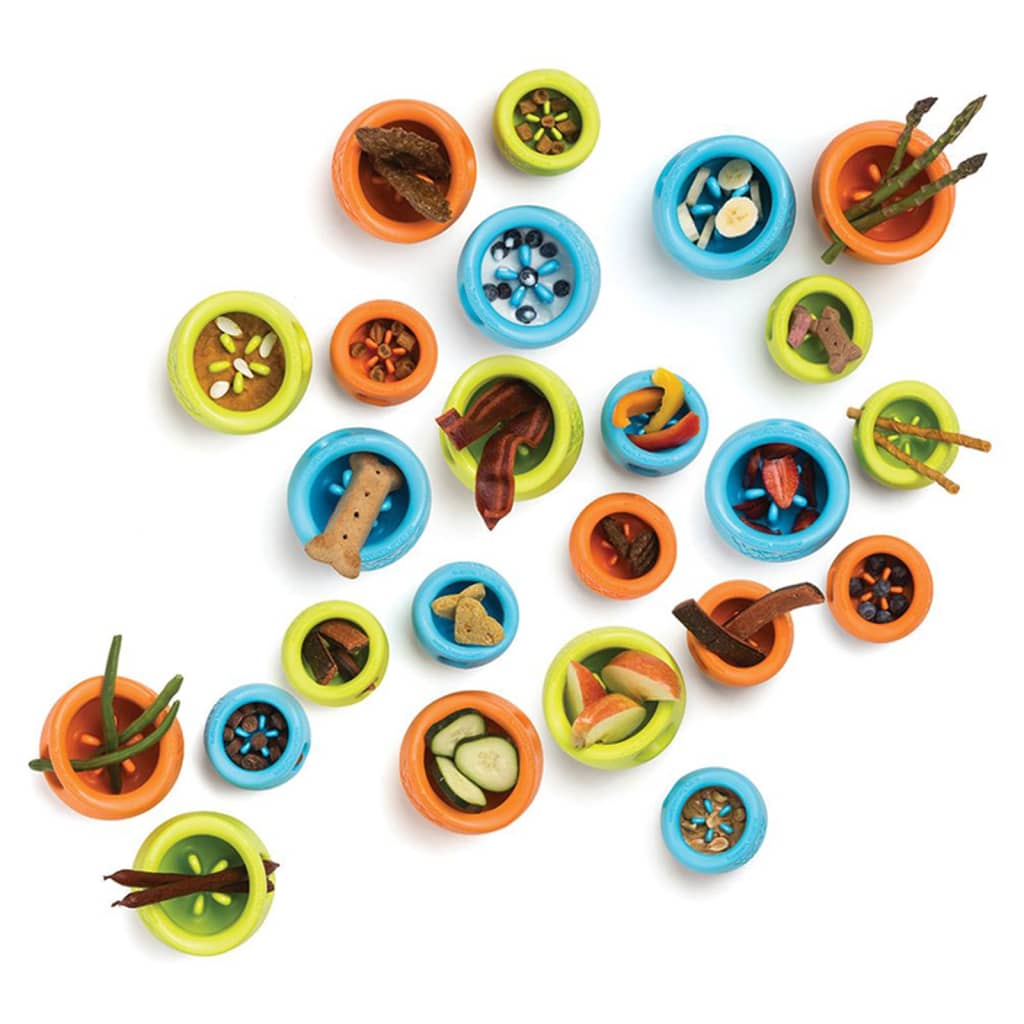 Jouet pour chiens avec zogoflex toppl orange mandarine s