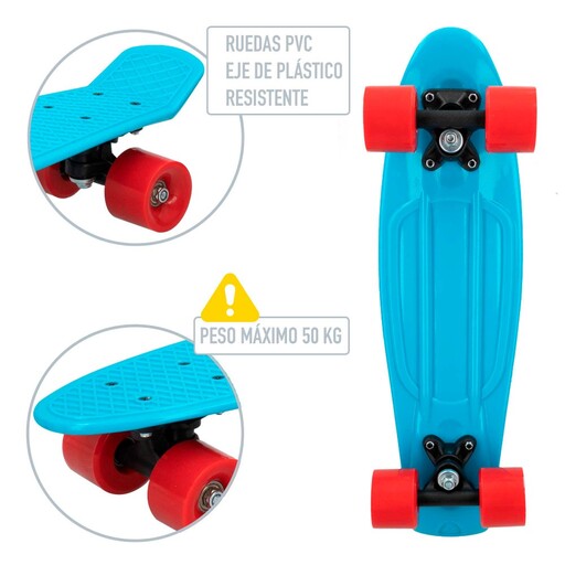 Skate de PVC Cbgames com rodas 55cm
