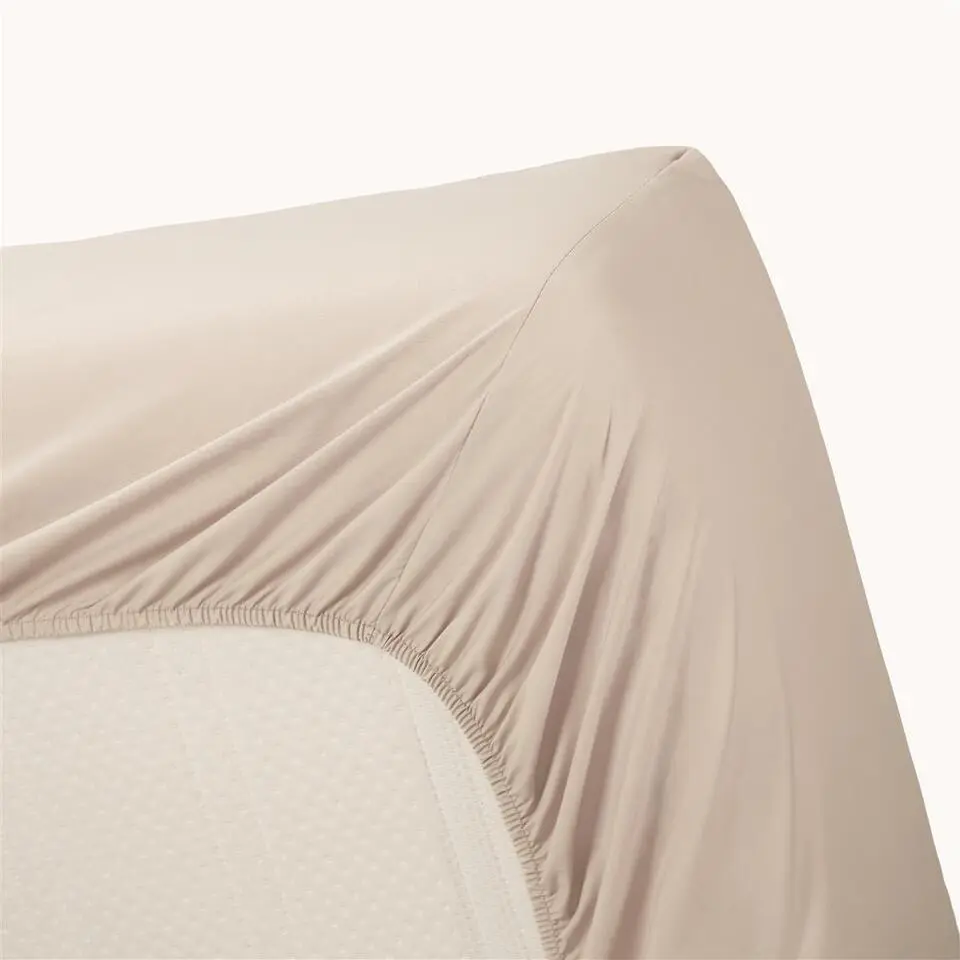 Ambiante Bamboo Cotton - Hoeslaken - 140x200 - Zand