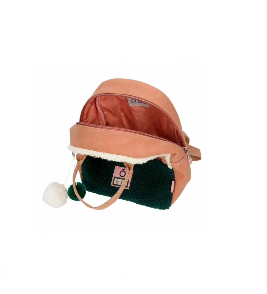 Mochila para Carrinho de Bebê Enso Shine Stars Rosa e Verde - 21x28x11cm -