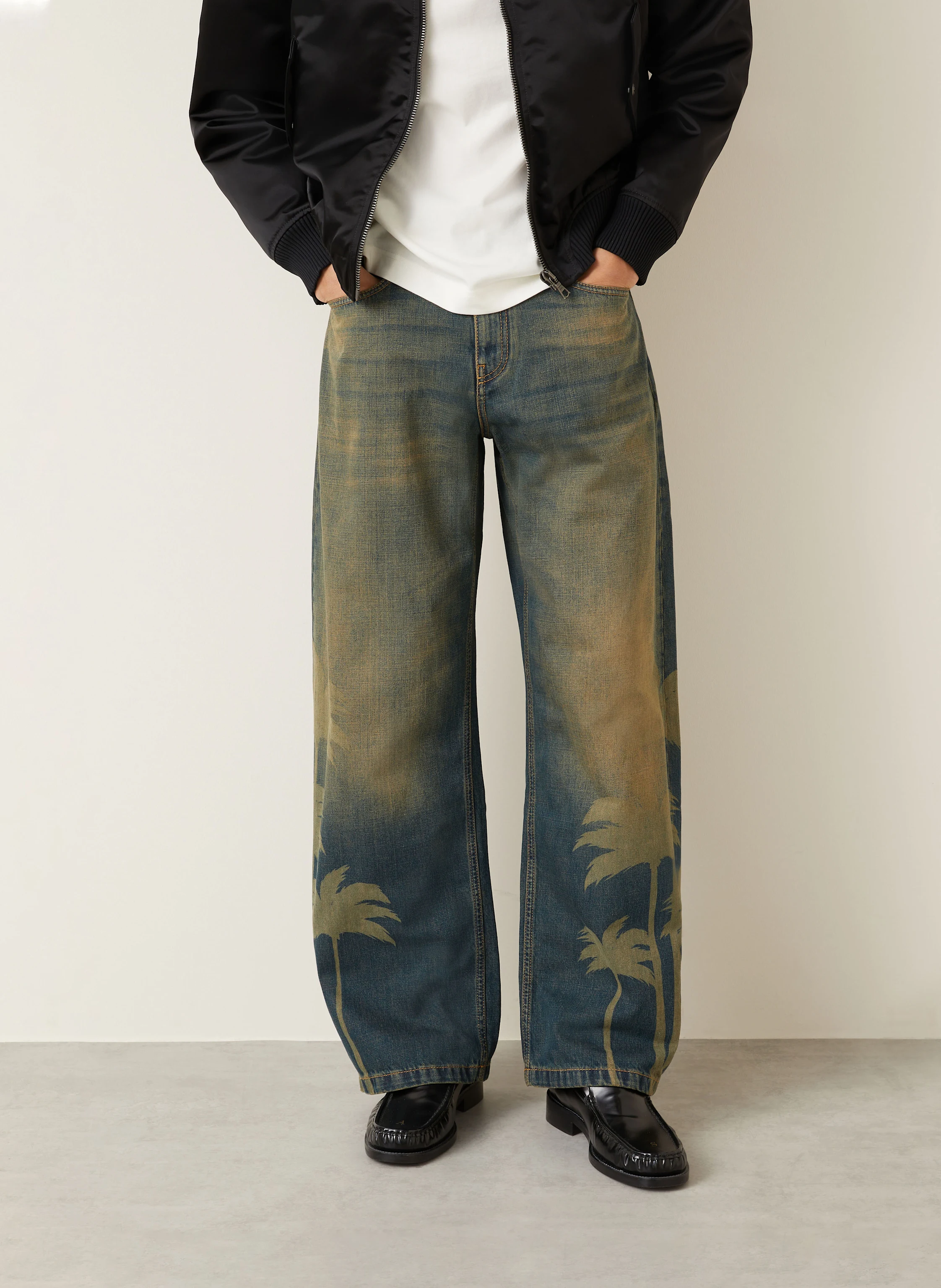 Palm Angels Jeans LASER PALMS